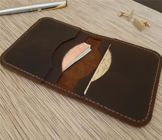 Handmade Men Wallet vegetable tanned