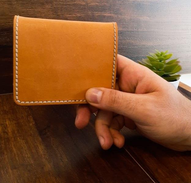 Handmade Men Wallet vegetable tanned